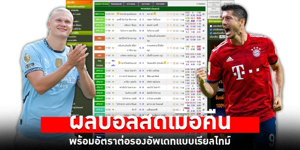 ผลบอลสดเมื่อคืน - sanook